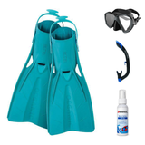 Oceanic Mask Fin Snorkel Package – Duo Dual Lens, Enzo Dual Lens or Shadow Single Lens Mask + Ultra Dry 2 Snorkel + Manta Ra…