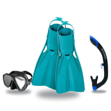 Oceanic Mask Fin Snorkel Package – Duo Dual Lens, Enzo Dual Lens or Shadow Single Lens Mask + Ultra Dry 2 Snorkel + Manta Ra…