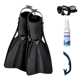 Oceanic Mask Fin Snorkel Package – Mini Shadow Single Lens, Shadow Single Lens or Predator Dual Lens Ultra Low-Volume Camo F…