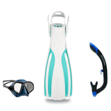 Oceanic Mask Fin Snorkel Package – Mini Shadow Single Lens, Shadow Single Lens or Predator Dual Lens Ultra Low-Volume Camo F…