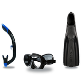 Oceanic Mask Fin Snorkel Package – Mini Shadow Single Lens, Shadow Single Lens or Predator Dual Lens Ultra Low-Volume Camo F…