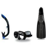 Oceanic Mask Fin Snorkel Package – Mini Shadow Single Lens, Shadow Single Lens or Predator Dual Lens Ultra Low-Volume Camo F…