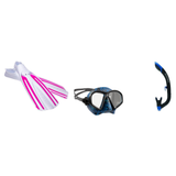 Oceanic Mask Fin Snorkel Package – Mini Shadow Single Lens, Shadow Single Lens or Predator Dual Lens Ultra Low-Volume Camo F…