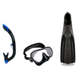 Oceanic Mask Fin Snorkel Package – Mini Shadow Single Lens, Shadow Single Lens or Predator Dual Lens Ultra Low-Volume Camo F…
