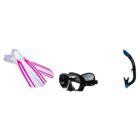 Oceanic Mask Fin Snorkel Package – Mini Shadow Single Lens, Shadow Single Lens or Predator Dual Lens Ultra Low-Volume Camo F…