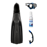 Oceanic Mask Fin Snorkel Package – Mini Shadow Single Lens, Shadow Single Lens or Predator Dual Lens Ultra Low-Volume Camo F…