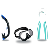 Oceanic Mask Fin Snorkel Package – Mini Shadow Single Lens, Shadow Single Lens or Predator Dual Lens Ultra Low-Volume Camo F…