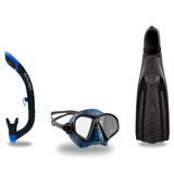 Oceanic Mask Fin Snorkel Package – Mini Shadow Single Lens, Shadow Single Lens or Predator Dual Lens Ultra Low-Volume Camo F…