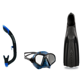 Oceanic Mask Fin Snorkel Package – Mini Shadow Single Lens, Shadow Single Lens or Predator Dual Lens Ultra Low-Volume Camo F…