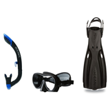 Oceanic Mask Fin Snorkel Package – Mini Shadow Single Lens, Shadow Single Lens or Predator Dual Lens Ultra Low-Volume Camo F…