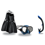 Oceanic Mask Fin Snorkel Package – Mini Shadow Single Lens, Shadow Single Lens or Predator Dual Lens Ultra Low-Volume Camo F…