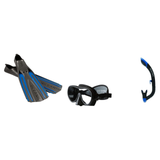 Oceanic Mask Fin Snorkel Package – Mini Shadow Single Lens, Shadow Single Lens or Predator Dual Lens Ultra Low-Volume Camo F…