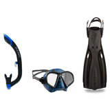 Oceanic Mask Fin Snorkel Package – Mini Shadow Single Lens, Shadow Single Lens or Predator Dual Lens Ultra Low-Volume Camo F…