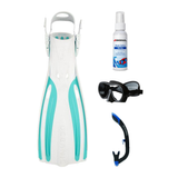 Oceanic Mask Fin Snorkel Package – Mini Shadow Single Lens, Shadow Single Lens or Predator Dual Lens Ultra Low-Volume Camo F…