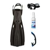 Oceanic Mask Fin Snorkel Package – Mini Shadow Single Lens, Shadow Single Lens or Predator Dual Lens Ultra Low-Volume Camo F…