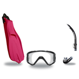 Scubapro Mask Fin Snorkel Package – Crystal Vu Plus, Crystal Vu Plus Purge or Solo Frameless Mask + Nexus Purge Valve Snorke…