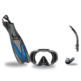Scubapro Mask Fin Snorkel Package – Crystal Vu Plus, Crystal Vu Plus Purge or Solo Frameless Mask + Nexus Purge Valve Snorke…