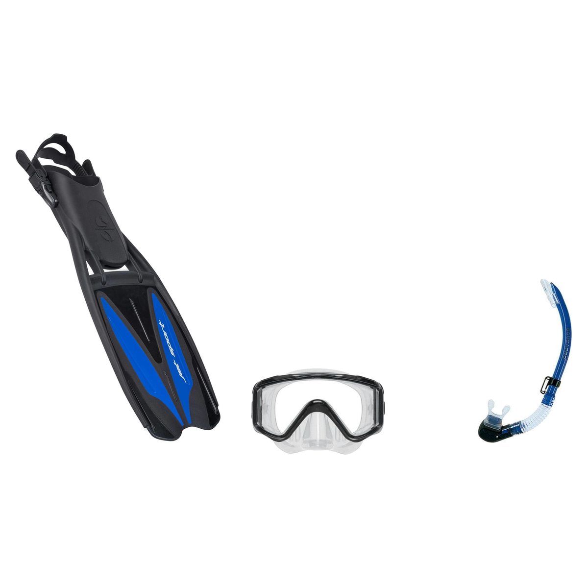 Scubapro Mask Fin Snorkel Package – Crystal Vu Plus, Crystal Vu Plus Purge or Solo Frameless Mask + Nexus Purge Valve Snorke…
