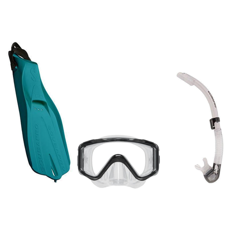 Scubapro Mask Fin Snorkel Package – Crystal Vu Plus Purge, Crystal Vu Plus or Solo Frameless Mask + Nexus Purge Valve Snorke…
