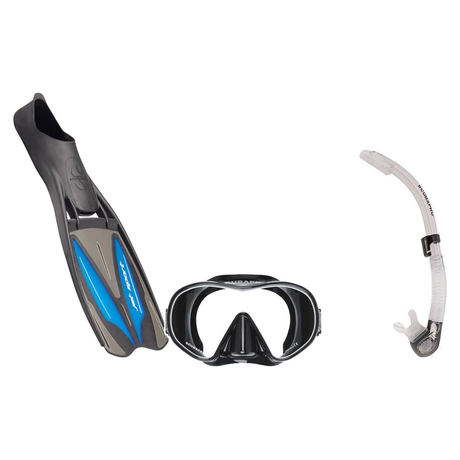 Scubapro Mask Fin Snorkel Package – Crystal Vu Plus Purge, Crystal Vu Plus or Solo Frameless Mask + Nexus Purge Valve Snorke…