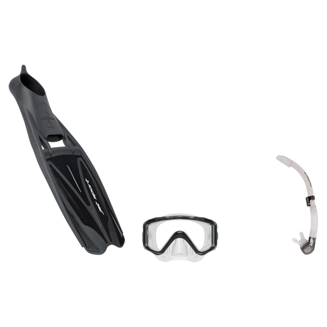 Scubapro Mask Fin Snorkel Package – Crystal Vu Plus Purge, Crystal Vu Plus or Solo Frameless Mask + Nexus Purge Valve Snorke…