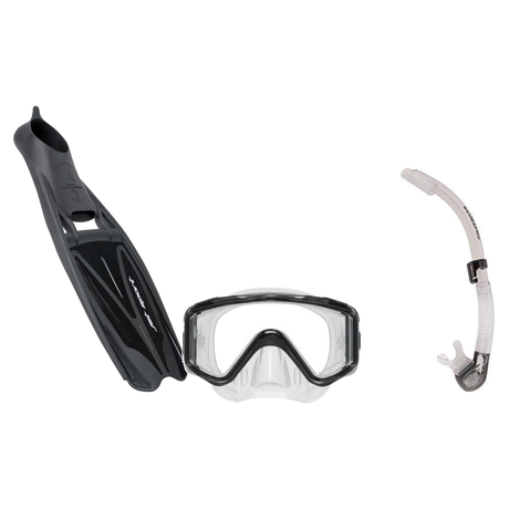 Scubapro Mask Fin Snorkel Package – Crystal Vu Plus Purge, Crystal Vu Plus or Solo Frameless Mask + Nexus Purge Valve Snorke…