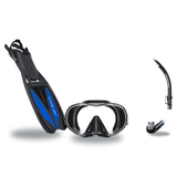 Scubapro Mask Fin Snorkel Package – Crystal Vu Plus Purge, Crystal Vu Plus or Solo Frameless Mask + Nexus Purge Valve Snorke…