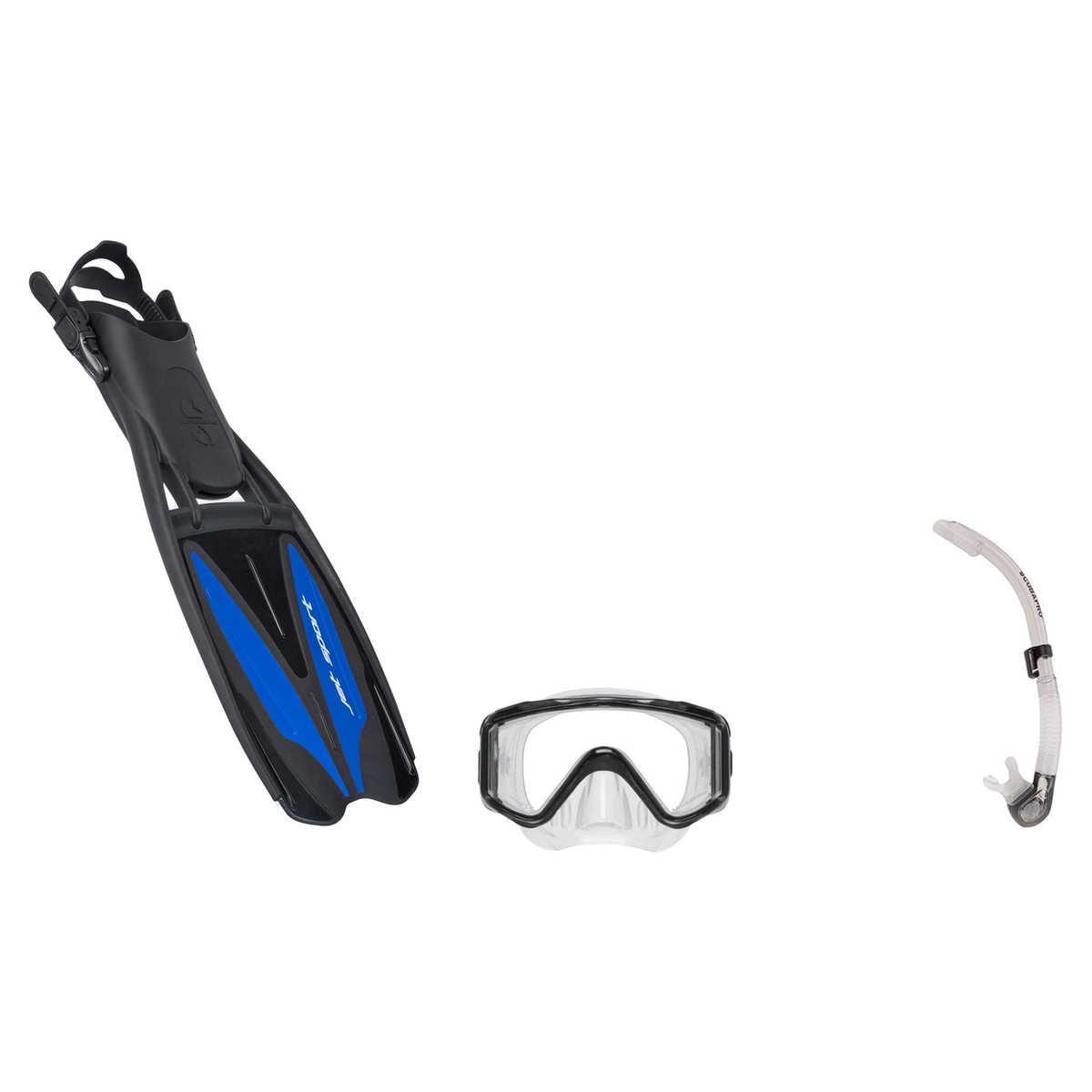 Scubapro Mask Fin Snorkel Package – Crystal Vu Plus Purge, Crystal Vu Plus or Solo Frameless Mask + Nexus Purge Valve Snorke…