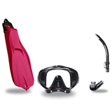 Scubapro Mask Fin Snorkel Package – Flux Single Lens, Frameless or Gorilla Frameless Mask + Nexus Purge Valve Snorkel + GO T…