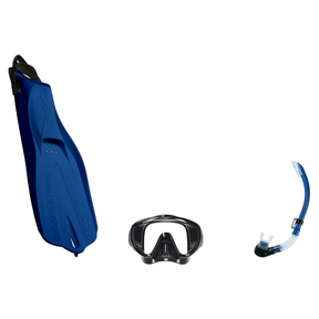 Scubapro Mask Fin Snorkel Package – Flux Single Lens, Frameless or Gorilla Frameless Mask + Nexus Purge Valve Snorkel + GO T…