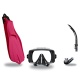 Scubapro Mask Fin Snorkel Package – Frameless, Gorilla Frameless or Flux Single Lens Mask + Nexus Purge Valve Snorkel + GO T…