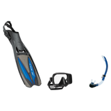 Scubapro Mask Fin Snorkel Package – Frameless, Gorilla Frameless or Flux Single Lens Mask + Nexus Purge Valve Snorkel + GO T…