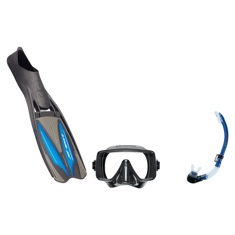 Scubapro Mask Fin Snorkel Package – Frameless, Gorilla Frameless or Flux Single Lens Mask + Nexus Purge Valve Snorkel + GO T…
