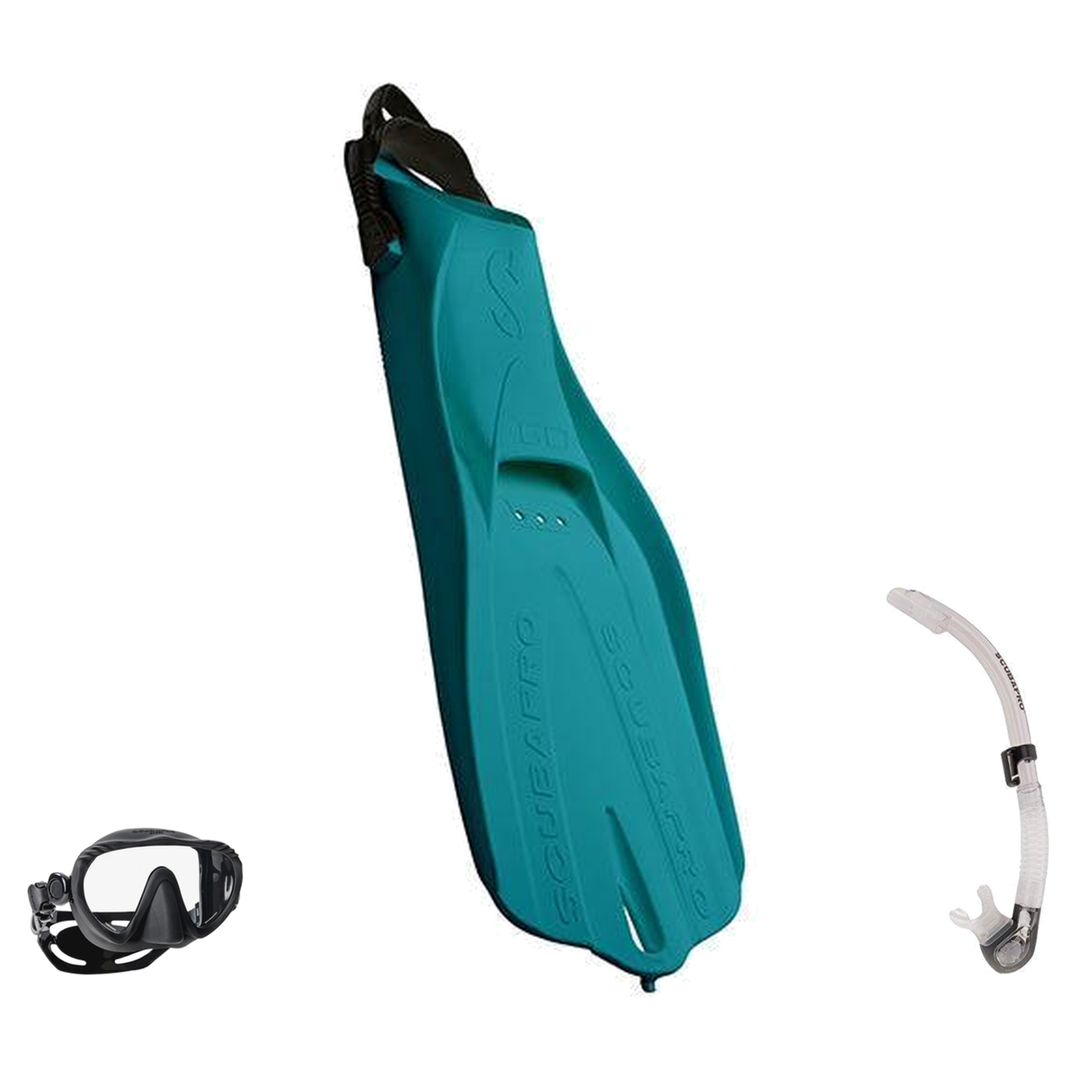 Scubapro Mask Fin Snorkel Package – Ghost, Spectra or Spectra Mini Mask + Nexus Purge Valve Snorkel + GO Travel Fins — Ghost…