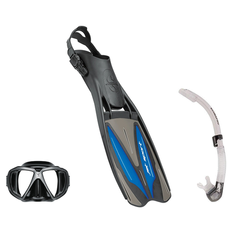 Scubapro Mask Fin Snorkel Package – Ghost, Spectra or Spectra Mini Mask + Nexus Purge Valve Snorkel + GO Travel Fins — Spect…