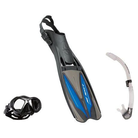 Scubapro Mask Fin Snorkel Package – Ghost, Spectra or Spectra Mini Mask + Nexus Purge Valve Snorkel + GO Travel Fins — Spect…