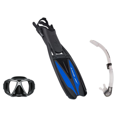 Scubapro Mask Fin Snorkel Package – Ghost, Spectra or Spectra Mini Mask + Nexus Purge Valve Snorkel + GO Travel Fins — Spect…
