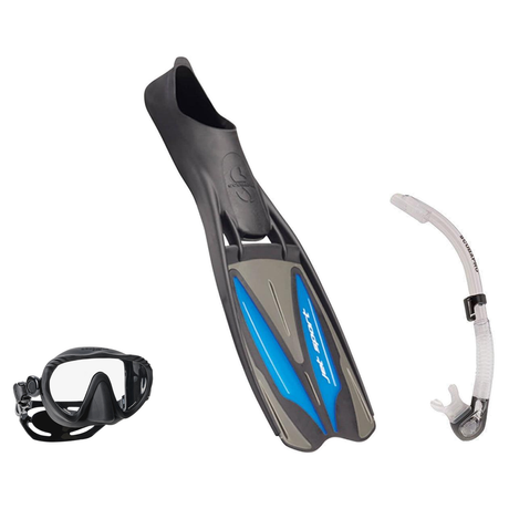 Scubapro Mask Fin Snorkel Package – Ghost, Spectra or Spectra Mini Mask + Nexus Purge Valve Snorkel + GO Travel Fins — Ghost…