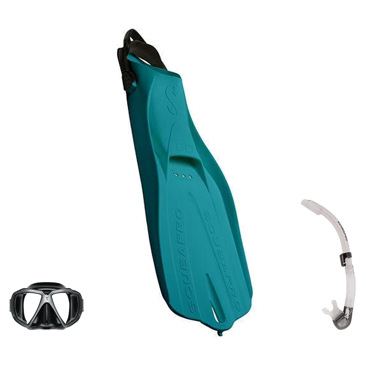 Scubapro Mask Fin Snorkel Package – Ghost, Spectra or Spectra Mini Mask + Nexus Purge Valve Snorkel + GO Travel Fins — Spect…
