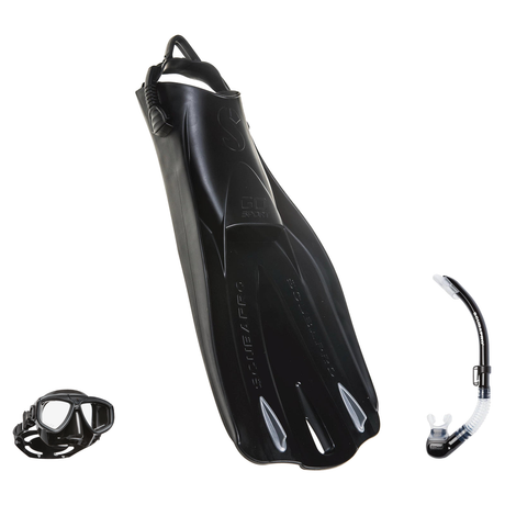 Scubapro Mask Fin Snorkel Package – Zoom, Spectra or Spectra Mini Mask + Nexus Purge Valve Snorkel + GO Sport Open Heel Fins…