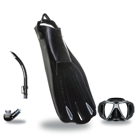 Scubapro Mask Fin Snorkel Package – Zoom, Spectra or Spectra Mini Mask + Nexus Purge Valve Snorkel + GO Sport Open Heel Fins…