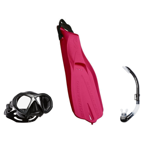 Scubapro Mask Fin Snorkel Package – Zoom, Spectra or Spectra Mini Mask + Nexus Purge Valve Snorkel + GO Sport Open Heel Fins…