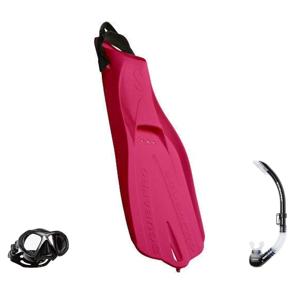 Scubapro Mask Fin Snorkel Package – Zoom, Spectra or Spectra Mini Mask + Nexus Purge Valve Snorkel + GO Sport Open Heel Fins…