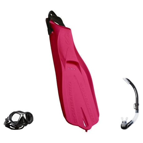 Scubapro Mask Fin Snorkel Package – Zoom, Spectra or Spectra Mini Mask + Nexus Purge Valve Snorkel + GO Sport Open Heel Fins…