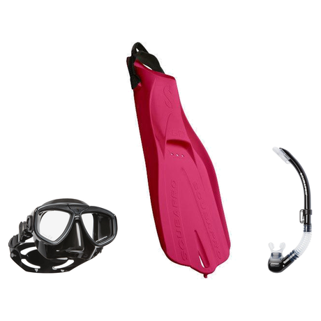 Scubapro Mask Fin Snorkel Package – Zoom, Spectra or Spectra Mini Mask + Nexus Purge Valve Snorkel + GO Sport Open Heel Fins…