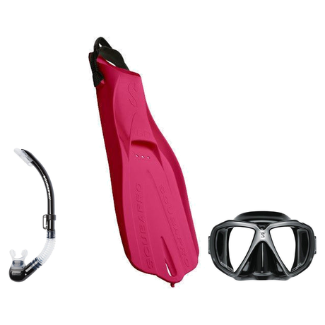 Scubapro Mask Fin Snorkel Package – Zoom, Spectra or Spectra Mini Mask + Nexus Purge Valve Snorkel + GO Sport Open Heel Fins…