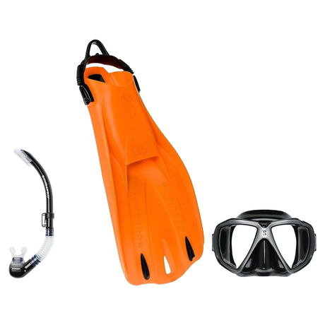 Scubapro Mask Fin Snorkel Package – Zoom, Spectra or Spectra Mini Mask + Nexus Purge Valve Snorkel + GO Sport Open Heel Fins…
