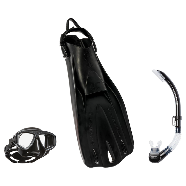 Scubapro Mask Fin Snorkel Package – Zoom, Spectra or Spectra Mini Mask + Nexus Purge Valve Snorkel + GO Sport Gorilla Fins —…