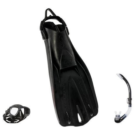 Scubapro Mask Fin Snorkel Package – Zoom, Spectra or Spectra Mini Mask + Nexus Purge Valve Snorkel + GO Sport Gorilla Fins —…