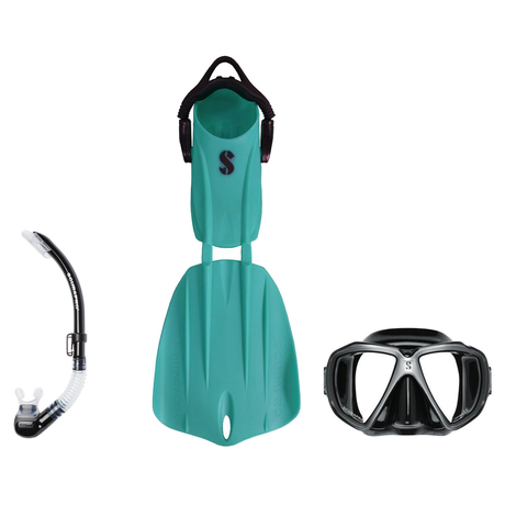 Scubapro Mask Fin Snorkel Package – Zoom, Spectra or Spectra Mini Mask + Nexus Purge Valve Snorkel + GO Sport Gorilla Fins —…